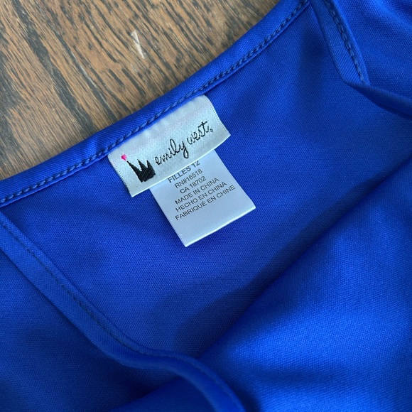 Girls Royal Blue Dress - Picture 4 of 5